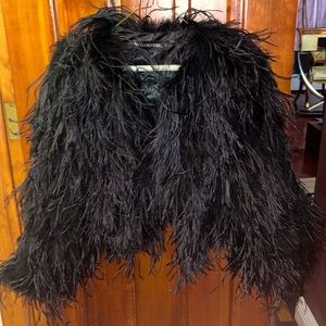 Ostrich feather jacket